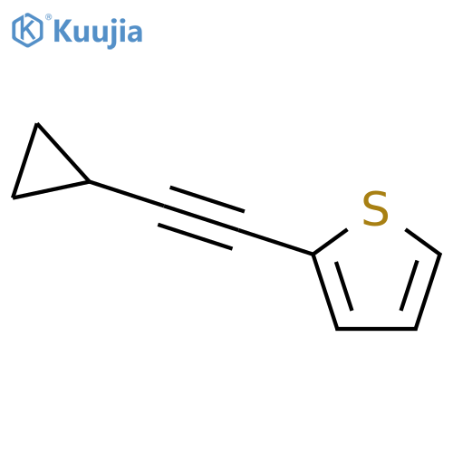 Thiophene,2-(2-cyclopropylethynyl)- structure