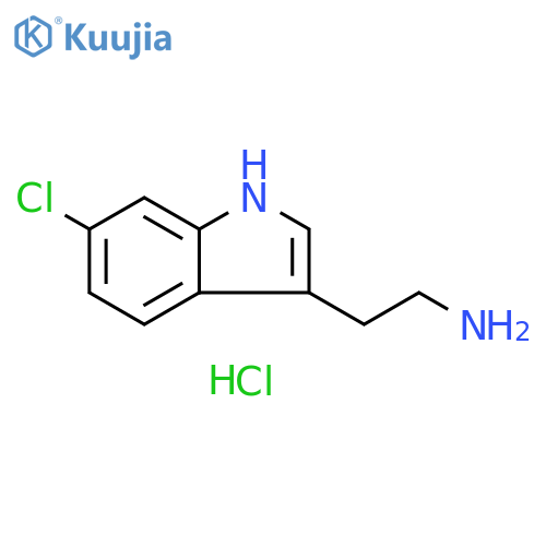 2-(6-chloro-1H-indol-3-yl)ethan-1-amine hydrochloride structure