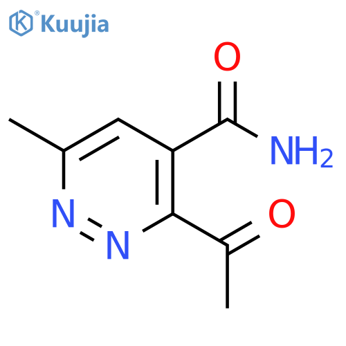 4-Pyridazinecarboxamide,3-acetyl-6-methyl- structure