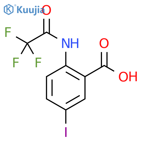 5-iodo-2-(trifluoroacetamido)benzoic acid structure