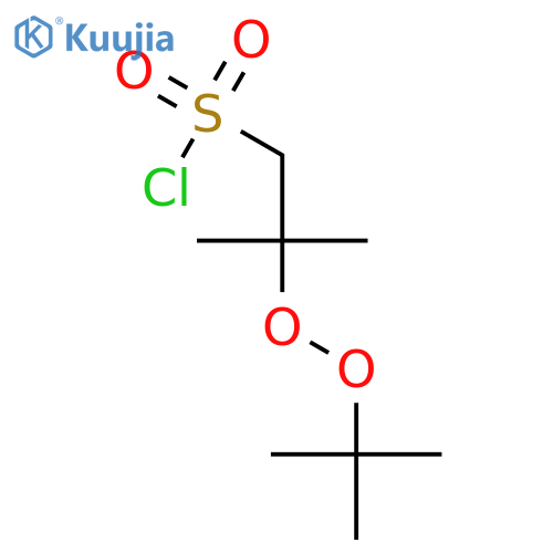 1-Propanesulfonyl chloride, 2-[(1,1-dimethylethyl)dioxy]-2-methyl- structure