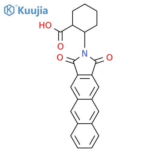 (1R,2R)-2-(Anthracene-2,3-dicarboximido)cyclohexanecarboxylic Acid structure