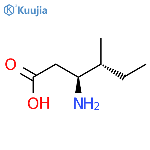 (3S,4R)-3-amino-4-methylhexanoic acid structure