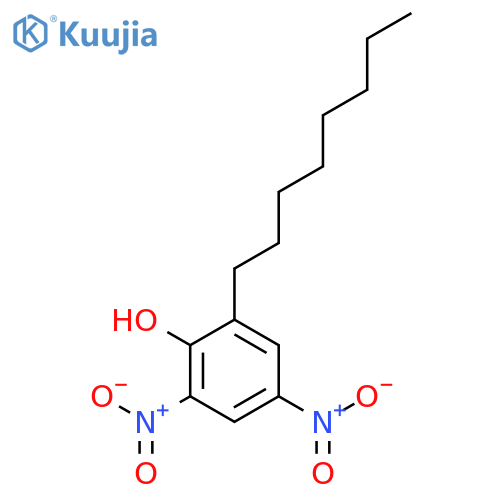 Phenol,2,4-dinitro-6-octyl- structure