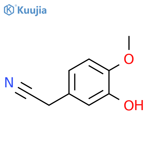 2-(3-Hydroxy-4-methoxyphenyl)acetonitrile structure