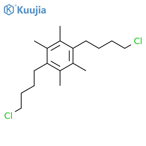 BENZENE, 1,4-BIS(4-CHLOROBUTYL)-2,3,5,6-TETRAMETHYL- structure