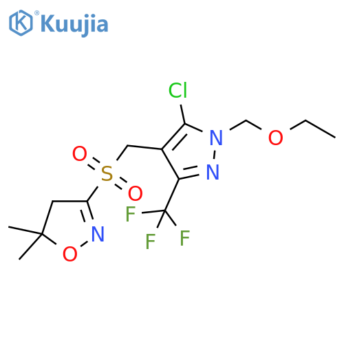 Isoxazole, 3-[[[5-chloro-1-(ethoxymethyl)-3-(trifluoromethyl)-1H-pyrazol-4-yl]methyl]sulfonyl]-4,5-dihydro-5,5-dimethyl- structure