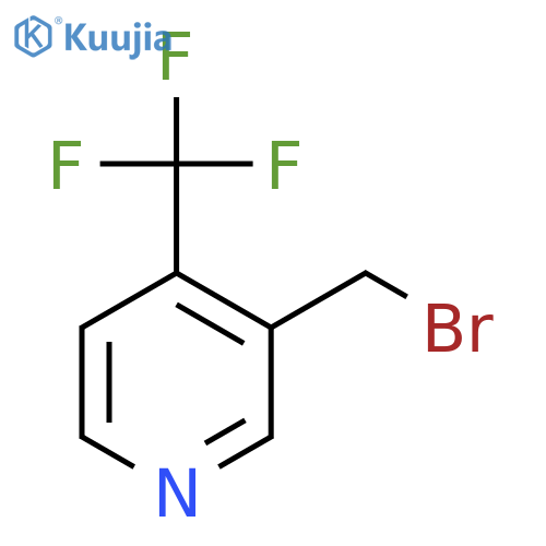 3-(bromomethyl)-4-(trifluoromethyl)pyridine structure