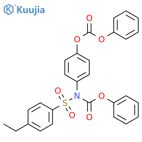 4-N-(phenoxycarbonyl)4-ethylbenzenesulfonamidophenyl phenyl carbonate structure