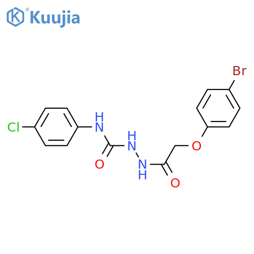 1-[[2-(4-bromophenoxy)acetyl]amino]-3-(4-chlorophenyl)urea structure