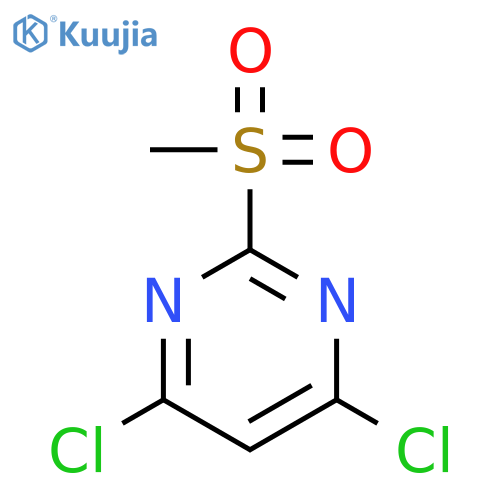 4,6-dichloro-2-methanesulfonylpyrimidine structure