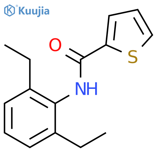 N-(2,6-diethylphenyl)thiophene-2-carboxamide structure