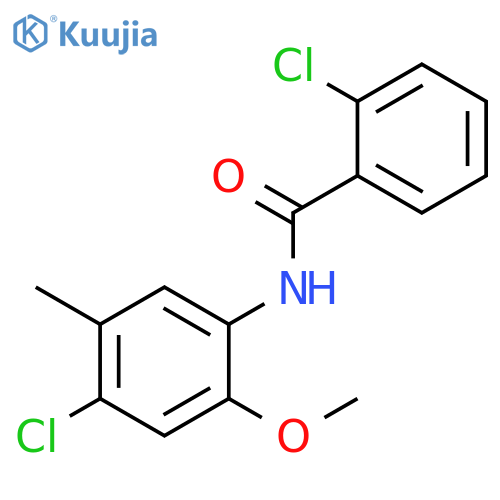 2-Chloro-N-(4-chloro-2-methoxy-5-methylphenyl)benzamide structure