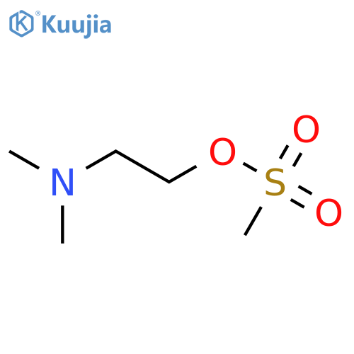 2-(dimethylamino)ethyl methanesulfonate structure