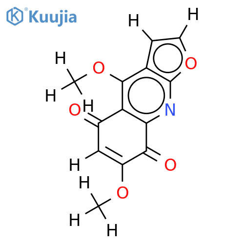 4,7-Dimethoxy-furo[2,3-b]chinolin-5,8-dion structure