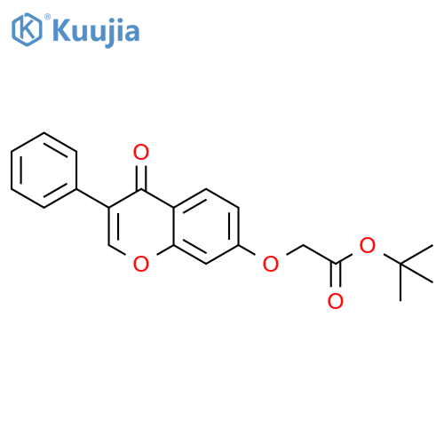 tert-butyl 2-((4-oxo-3-phenyl-4H-chromen-7-yl)oxy)acetate structure