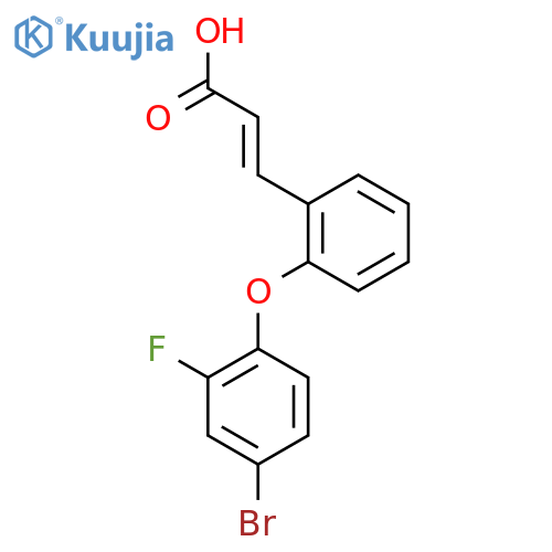 3-2-(4-Bromo-2-fluorophenoxy)phenylacrylic Acid structure