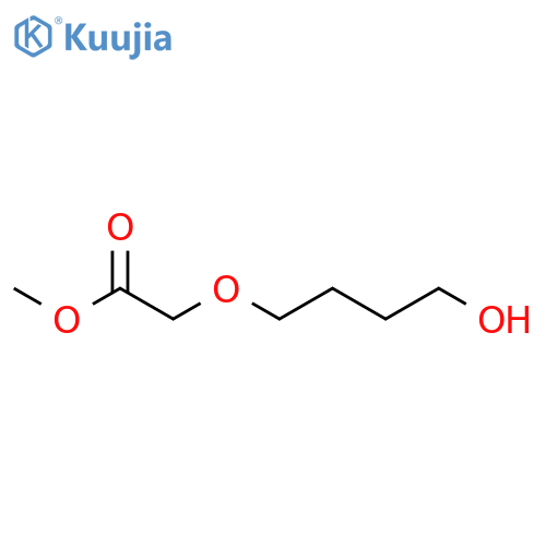 Acetic acid, (4-hydroxybutoxy)-, methyl ester structure