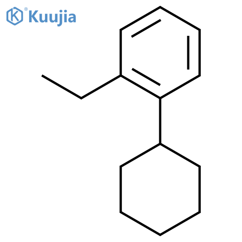 1-Cyclohexyl-2-ethylbenzene structure