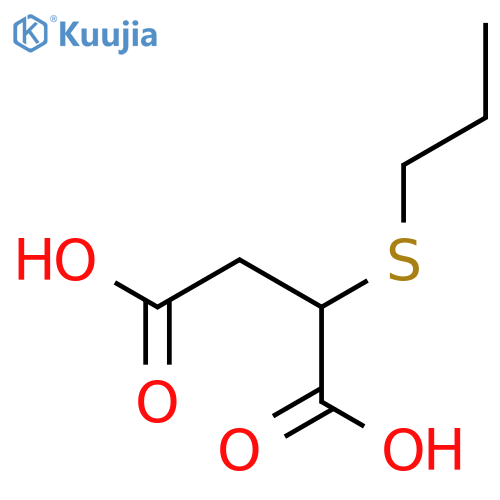 Butanedioic acid,2-(propylthio)- structure
