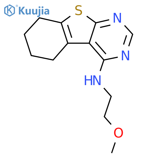 N-(2-methoxyethyl)-8-thia-4,6-diazatricyclo7.4.0.0^{2,7}trideca-1(9),2(7),3,5-tetraen-3-amine structure