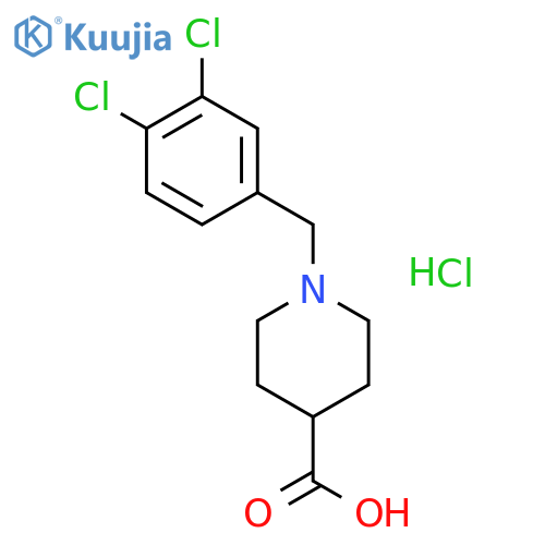 1-(3,4-Dichlorobenzyl)-4-piperidinecarboxylic Acid Hydrochloride structure