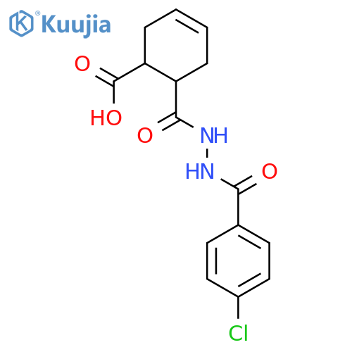 6-{2-(4-Chlorobenzoyl)hydrazinocarbonyl}-3-cyclohexene-1-carboxylic Acid structure