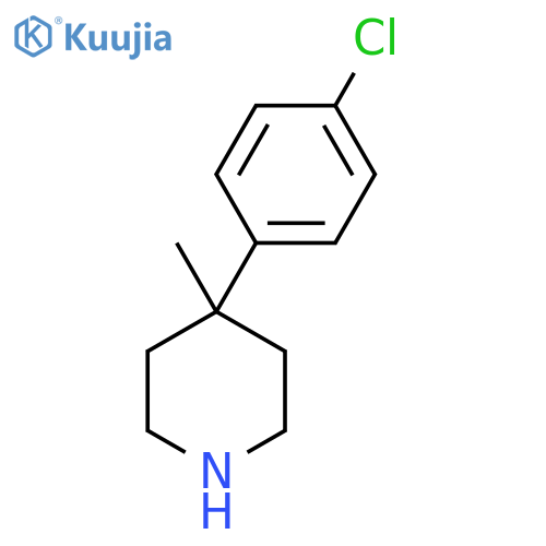 4-(4-Chlorophenyl)-4-methylpiperidine structure