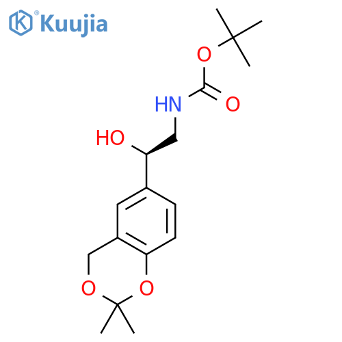 tert-Butyl (2R)-2-(2,2-dimethyl-4H-1,3-benzodioxin-6-yl)-2-hydroxyethylcarbamate structure