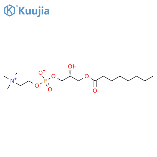 1-octanoyl-2-hydroxy-sn-glycero-3-phosphocholine structure
