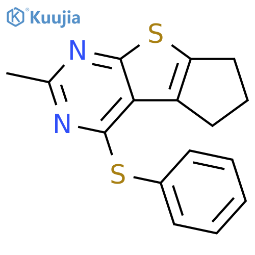 10-methyl-12-(phenylsulfanyl)-7-thia-9,11-diazatricyclo6.4.0.0^{2,6}dodeca-1(8),2(6),9,11-tetraene structure