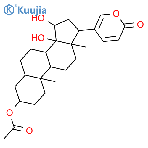 Bufa-20,22-dienolide,3-(acetyloxy)-14,15-dihydroxy-, (3b,5b,15a)- structure