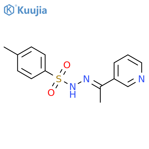 Benzenesulfonic acid, 4-methyl-, [1-(3-pyridinyl)ethylidene]hydrazide structure