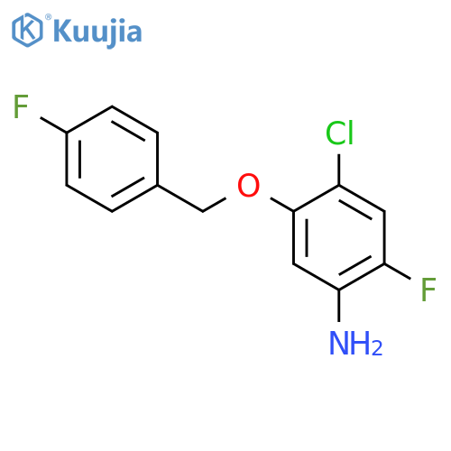 4-Chloro-2-fluoro-5-(4-fluorobenzyl)oxyaniline structure
