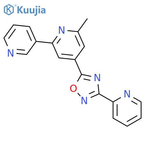 2,3'-Bipyridine, 6-methyl-4-[3-(2-pyridinyl)-1,2,4-oxadiazol-5-yl]- structure