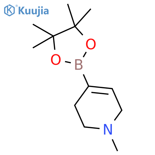 1-methyl-4-(tetramethyl-1,3,2-dioxaborolan-2-yl)-1,2,3,6-tetrahydropyridine structure