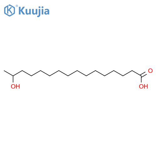 Hexadecanoic acid, 15-hydroxy- structure