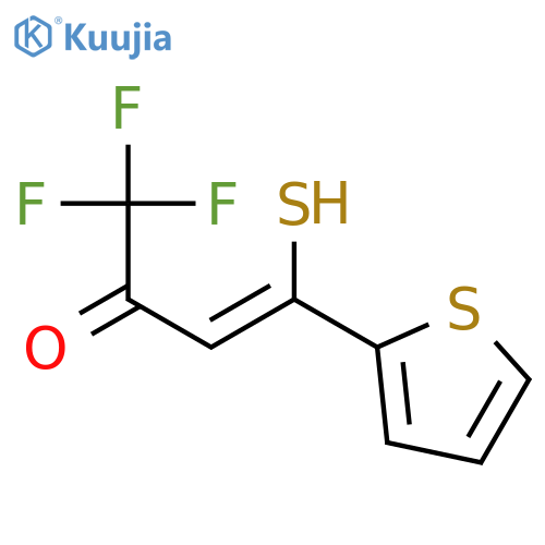 3-Buten-2-one,1,1,1-trifluoro-4-mercapto-4-(2-thienyl)- structure