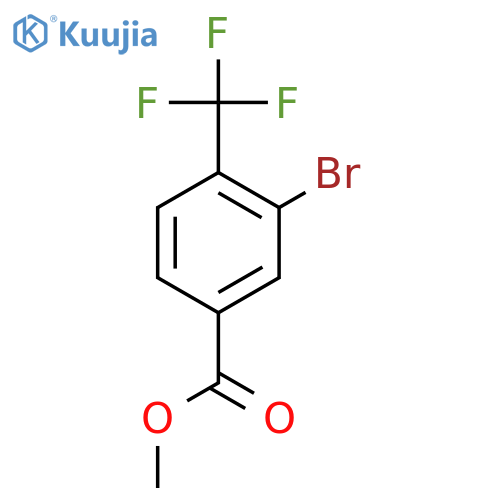 Methyl 3-bromo-4-(trifluoromethyl)benzoate structure