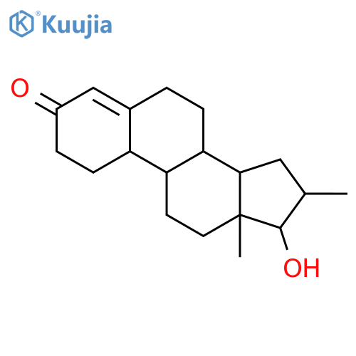 (16alpha,17beta)-17-hydroxy-16-methylestr-4-en-3-one structure