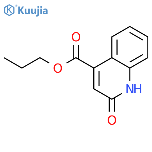 Propyl 2-oxo-1h-quinoline-4-carboxylate structure