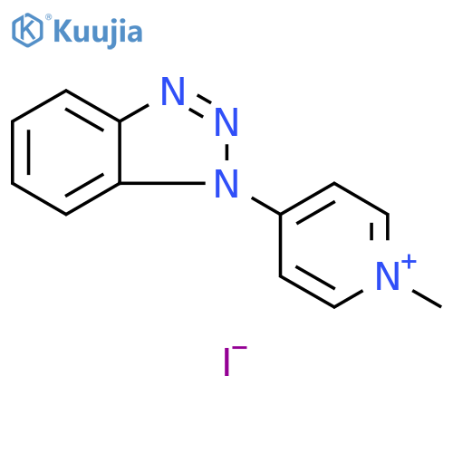 4-(1H-Benzo[d][1,2,3]triazol-1-yl)-1-methylpyridin-1-ium iodide structure