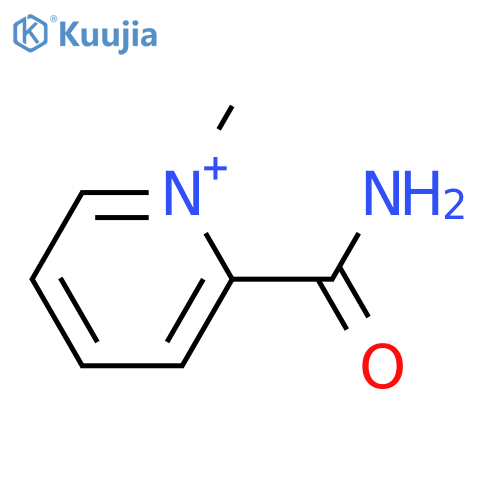 Pyridinium, 2-(aminocarbonyl)-1-methyl-(9ci) structure