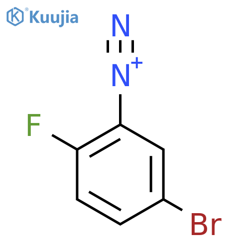 Benzenediazonium, 5-bromo-2-fluoro- structure