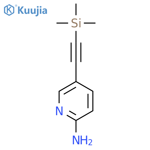 5-[2-(trimethylsilyl)ethynyl]pyridin-2-amine structure