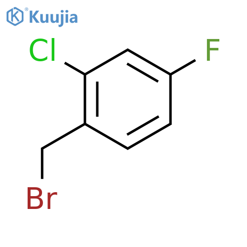 2-Chloro-4-fluorobenzyl bromide structure