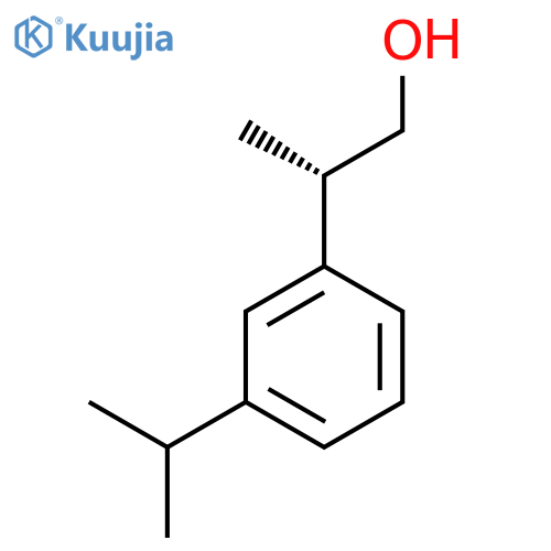 (2S)-2-(3-Propan-2-ylphenyl)propan-1-ol structure