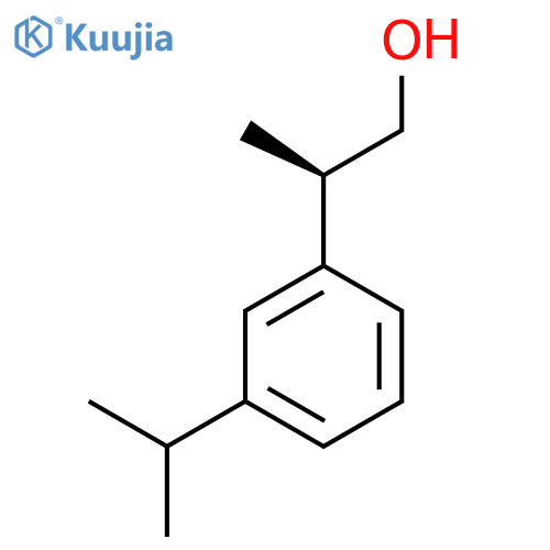 (2R)-2-[3-(propan-2-yl)phenyl]propan-1-ol structure