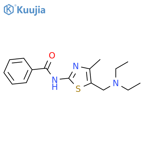 N-{5-(diethylamino)methyl-4-methyl-1,3-thiazol-2-yl}benzamide structure