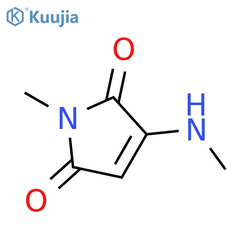 1-methyl-3-(methylamino)-1H-pyrrole-2,5-dione structure